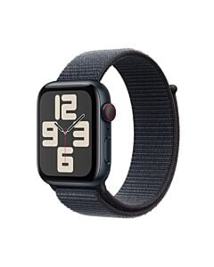 Apple Watch SE GPS + Cellular Koperta 44mm z Aluminium w kolorze Północy z Opaską sportową w kolorze Atramentowym
