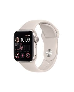 Apple Watch SE GPS Koperta 40mm z Aluminium w kolorze Księżycowej poświaty z Paskiem sportowym w kolorze Księżycowej poświaty