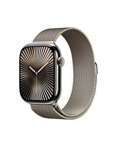 Apple Watch Series 10 GPS + Cellular Koperta 46mm z Tytanu w kolorze Naturalnym z Bransoletą mediolańską w kolorze Naturalnym - M/L