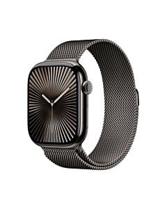 Apple Watch Series 10 GPS + Cellular Koperta 46mm z Tytanu w kolorze Łupku z Bransoletą mediolańską w kolorze Łupku - S/M