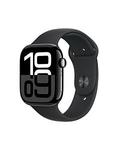 Apple Watch Series 10 GPS + Cellular Koperta 42mm z Aluminium w kolorze Onyksu z Paskiem sportowym w kolorze Czarnym - M/L