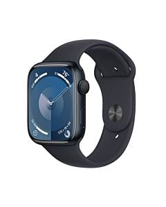 Apple Watch Series 9 GPS Koperta 45mm z Aluminium w kolorze Północy z Paskiem sportowym w kolorze Północy - rozmiar M/L