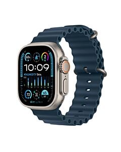 Apple Watch Ultra 2 GPS + Cellular Koperta 49mm z tytanu z Paskiem Ocean w kolorze niebieskim