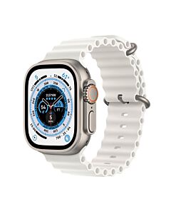 Apple Watch Ultra GPS + Cellular Koperta 49mm z tytanu z Paskiem Ocean w kolorze białym - Outlet