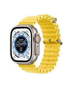 Apple Watch Ultra GPS + Cellular Koperta 49mm z tytanu z Paskiem Ocean w kolorze żółtym