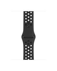 Apple Pasek sportowy Nike  w kolorze antracytu/czarnym do koperty 38mm / 40mm / 41mm / 42mm - rozmiar S/M/L