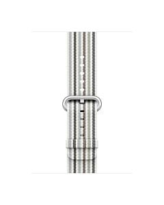 Apple Pasek nylonowy w kolorze szarym (prążki) do koperty 38mm / 40mm / 41mm / 42mm - rozmiar S/M