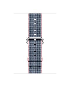 Apple Pasek nylonowy w kolorze jasnego różu/nocnego błękitu do koperty 38mm / 40mm / 41mm / 42mm - rozmiar S/M