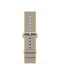 Apple Pasek nylonowy w kolorze żółtym/jasnoszarym do koperty 38mm / 40mm / 41mm / 42mm - rozmiar S/M