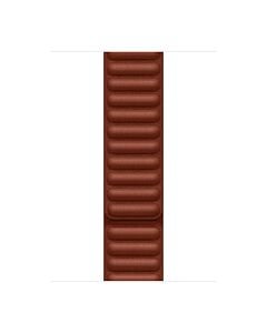 Apple Pasek z karbowanej skóry w kolorze umbry do koperty 38mm / 40mm / 41mm / 42mm - rozmiar M/L