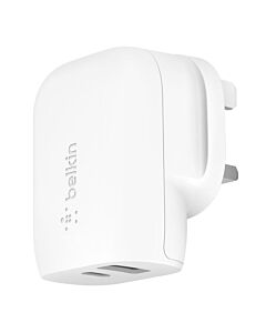 Belkin Ładowarka Dual USB-A 37W-25W - Biała