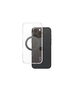 CARE by PanzerGlass Feature Kickstand Etui do iPhone 16 Pro Max z czarną stopką kompatybilną z MagSafe - Przezroczyste