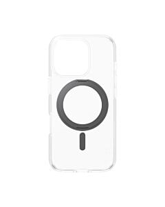 CARE by PanzerGlass Feature Kickstand Etui do iPhone 16 Pro z czarną stopką kompatybilną z MagSafe - Przezroczyste