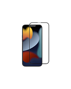 Crong 7D Nano Flexible Glass niepękające szkło ochronne hybrydowe 9H iPhone 13 Pro Max (czarna ramka)