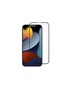 Crong 7D Nano Flexible Glass niepękające szkło ochronne hybrydowe 9H iPhone 13 Pro Max (czarna ramka)