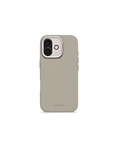 Decoded AntiMicrobial Silicone Backcover Etui silikonowe do iPhone 17 kompatybilne z MagSafe - Beżowe