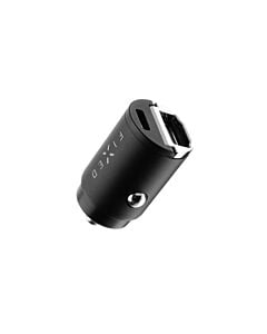 Fixed Ładowarka samochodowa USB-C/USB 30W - Czarna