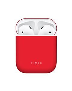 Fixed Silky Silikonowe etui ochronne do Apple AirPods - Czerwone