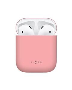 Fixed Silky Silikonowe etui ochronne do Apple AirPods - Różowe