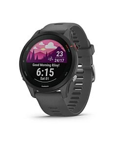 Garmin Forerunner 255 Smartwatch GPS z kopertą 46mm w kolorze popielatym