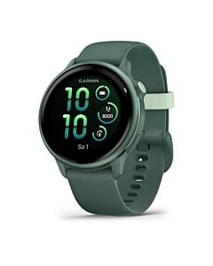 Garmin Vivoactive 6 Smartwatch GPS + Cellular z kopertą 42mm w kolorze zielonego jaspisu z paskiem w kolorze zielonego jaspisu