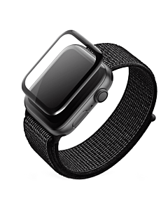 High Five 3D Black Full Glue Screen Protector - Szkło ochronne do zegarka Apple Watch 42mm