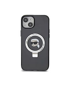 Karl Lagerfeld Ring Stand Karl Head Etui do iPhone 15 kompatybilne z MagSafe - Czarne – Outlet