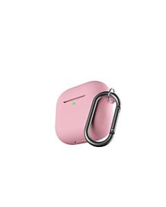 KeyBudz Elevate Keychain Silikonowe etui ochronne do AirPods 4 gen. - Brudny róż