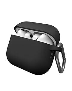 KeyBudz Elevate Keychain Silikonowe etui ochronne do AirPods Pro 3 - Czarne