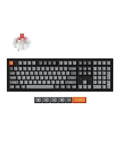 Keychron K10 MAX bezprzewodowa klawiatura mechaniczna z podświetleniem białym Keychron Super Red Switch - Czarna (Black)