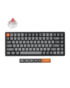 Keychron K2 MAX bezprzewodowa klawiatura mechaniczna z podświetleniem RGB Keychron Hot-Swap Super Red Switch - Czarna (Black)