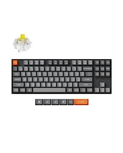 Keychron K8 MAX bezprzewodowa klawiatura mechaniczna z podświetleniem białym Keychron Super Banana Switch - Czarna (Black)