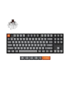Keychron K8 MAX bezprzewodowa klawiatura mechaniczna z podświetleniem białym Keychron Super Brown Switch - Czarna (Black)