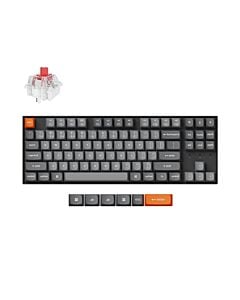 Keychron K8 MAX bezprzewodowa klawiatura mechaniczna z podświetleniem białym Keychron Super Red Switch - Czarna (Black)
