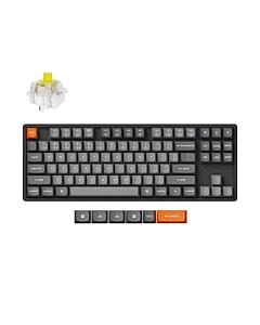 Keychron K8 MAX bezprzewodowa klawiatura mechaniczna z podświetleniem RGB Keychron Hot-Swap Super Banana Switch - Czarna (Black)