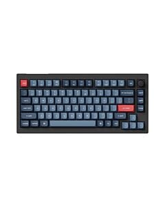 Keychron V1 MAX bezprzewodowa klawiatura mechaniczna Fully Assembled Knob Banana Switch - Czarna (Black)