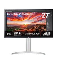 LG Electronics Monitor 27 cali UHD / IPS / USB-C / Vesa DisplayHDR - Srebrny