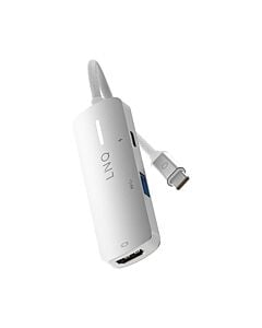 LINQ Hub 3in1 Pro USB-C Multiport /4K HDMI / USB-C PD 140W / USB-A  - Srebrny
