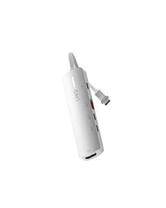 LINQ Hub 5in1 Pro USB-C Multiport /4K HDMI / USB-C PD 140W / USB-A / 2 x USB-C - Srebrny