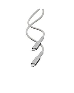 LINQ Kabel USB4 PRO USB-C na USB-C /240W / PD 3.1 / 8K/60Hz / 1m - Srebrny