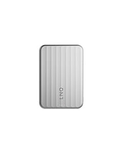 LINQ powered by Xtorm Powerbank magnetyczny 5.000 mAh kompatybilny z MagSafe z ładowaniem Qi2.2 25W - Srebrny