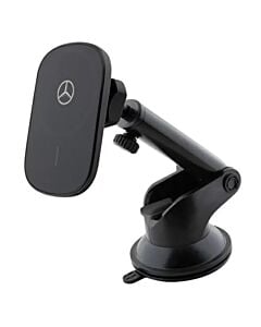 Mercedes Silver Star Uchwyt samochodowy i ładowarka indukcyjna z MagSafe do iPhone - Czarny
