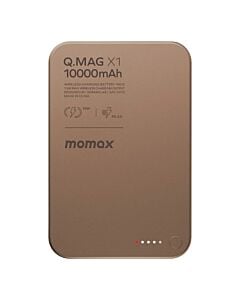 MOMAX Q.Mag X Powerbank magnetyczny 10.000 mAh kompatybilny z MagSafe - Piaskowy