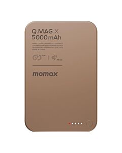 MOMAX Q.Mag X Powerbank magnetyczny 5.000 mAh kompatybilny z MagSafe - Piaskowy
