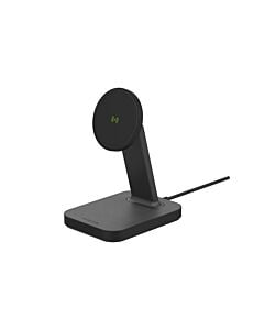 Mophie Snap+ Stojąca ładowarka bezprzewodowa kompatybilna z MagSafe - Czarna