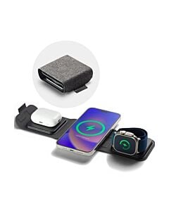 Mophie Travel charger Ładowarka podróżna do 3 urządzeń kompatybilna z MagSafe - Czarna