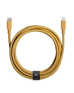 Native Union Belt Cable XL Kabel USB-C na lightning 3m - Brązowy (kraft)