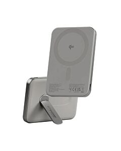 PanzerGlass Empower Powerbank magnetyczny 5000mAh z podstawką kompatybilny z MagSafe - Tytanowy