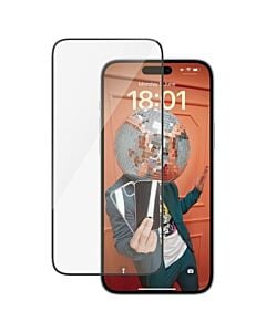 PanzerGlass Ultra-Wide Fit Szkło ochronne do iPhone 15 Plus - czarna ramka