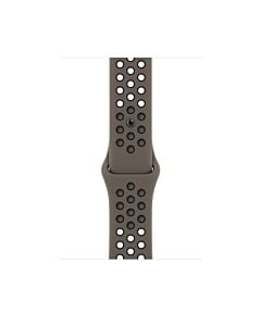 Pasek sportowy Nike w kolorze Olive Grey/czarnym do koperty 45 mm